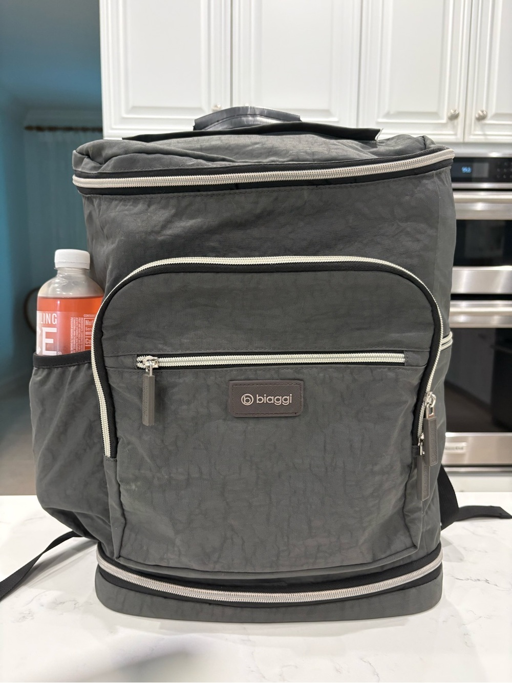 Biaggi Gray Travel Backpack.  Excellent condition. Smoke free home.
